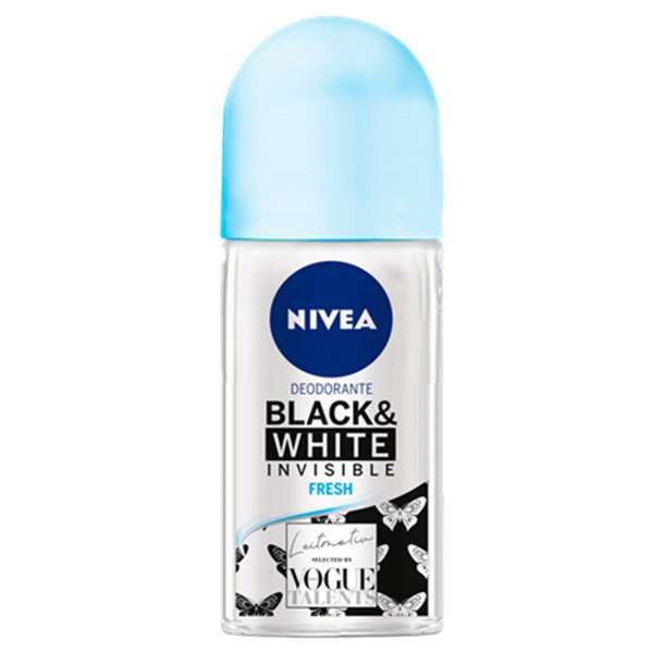 NIVEA Nivea Deodorante Roll-On Black e White Invisible Fresh - 50ml - MegaPrezzo