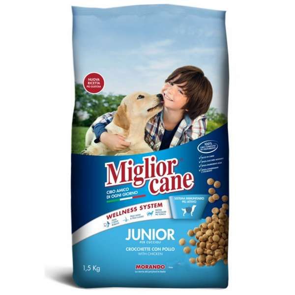 MORANDO Migliorcane Croccantini Junior 1500gr - Pollo - MegaPrezzo