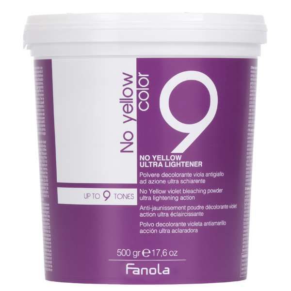 FANOLA Fanola No Yellow Decolorante in Polvere Viola Antigiallo 9 Toni - 500gr - MegaPrezzo