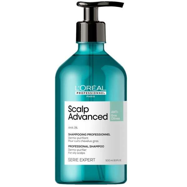 LOREAL PROFESSIONNEL Loreal Expert Scalp Advanced Anti-Oiliness Shampoo Cute Grassa - 500ml - MegaPrezzo