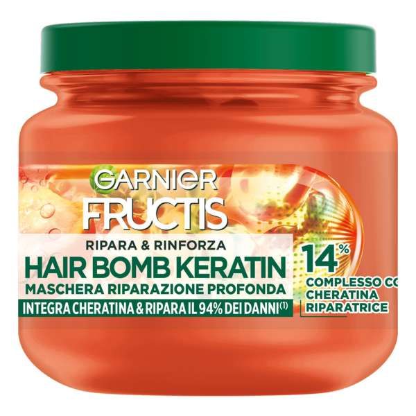 GARNIER Garnier Fructis Maschera Hair Bomb Keratin - 320ml - MegaPrezzo