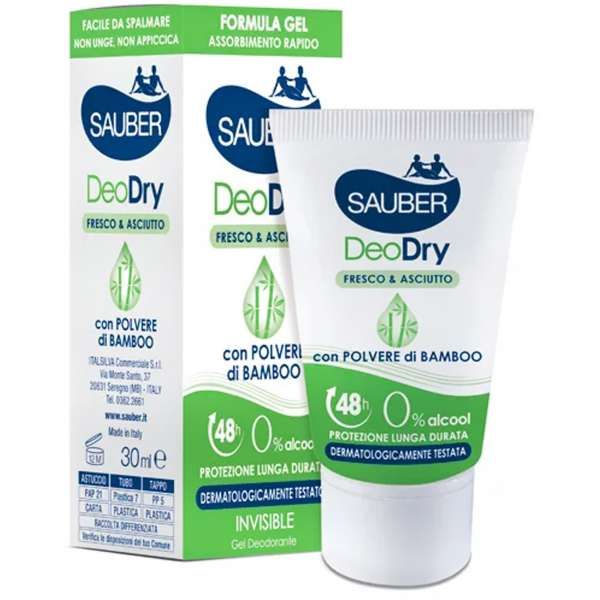 SAUBER Sauber DeoDry Deodorante in Crema - 30ml - MegaPrezzo