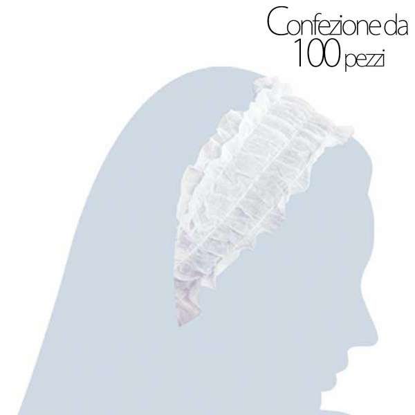 ROIAL Fascia Capelli Monouso in TNT - 100pz - MegaPrezzo