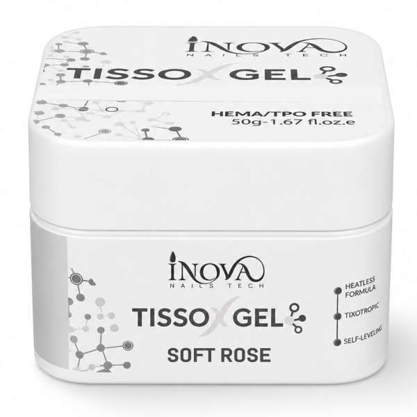 INOVA NAILS TECH Inova Nails Tech Tisso X Gel Costruttore Tissotropico 50gr - Soft Rose - MegaPrezzo