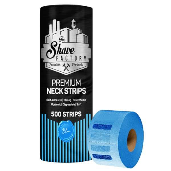 THE SHAVE FACTORY The Shave Factory Premium Rotolo Carta Collo Proteggicollo Blu - 5pz - MegaPrezzo
