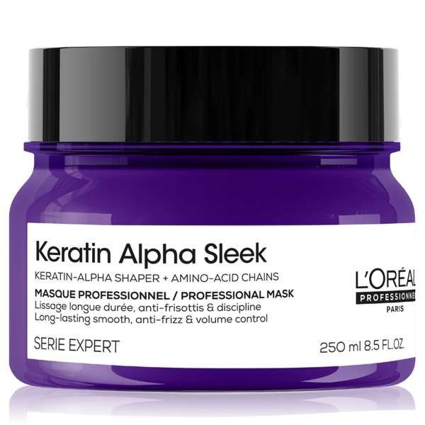 LOREAL PROFESSIONNEL Loreal Keratin Alpha Sleek Maschera Anticrespo - 250ml - MegaPrezzo