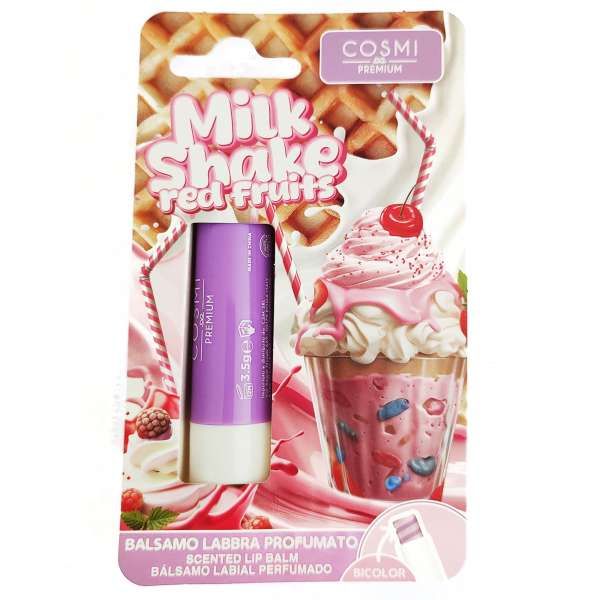 COSMI ITALIA Cosmi Balsamo Labbra Bicolore - Milk Shake Red Fruits - MegaPrezzo