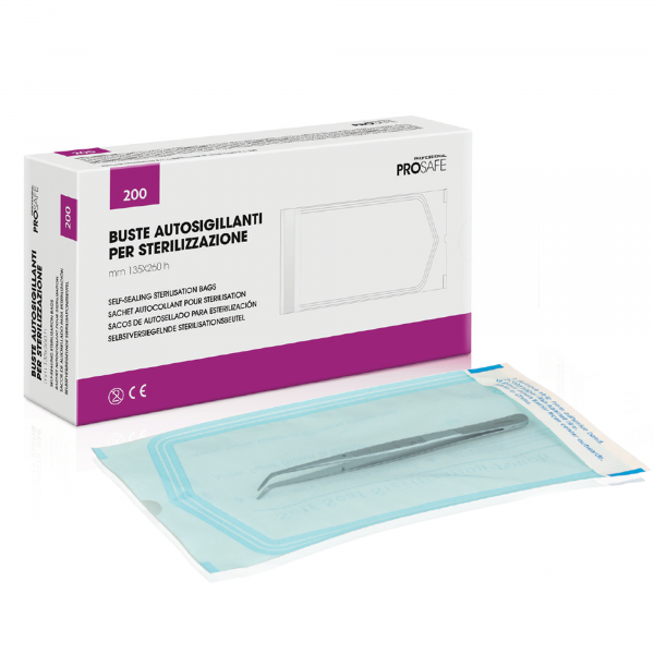 ROIAL Buste Autosigillanti per Sterilizzazione 135x260mm - 200pz - MegaPrezzo