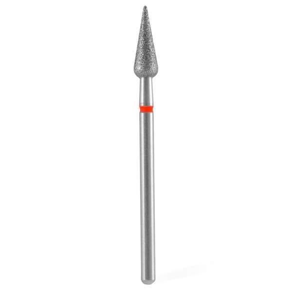 STALEKS PRO Staleks Pro Punta Fresa Diamantata Pera Acuta 4 Rosso - 12mm - MegaPrezzo