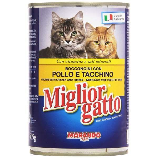 MORANDO Migliorgatto Bocconcini 405gr - Pollo e Tacchino - MegaPrezzo