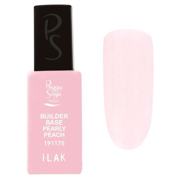 PEGGYSAGE Peggy Sage I-LAK Builder Base per Semipermanente 11ml - Pearly Peach - MegaPrezzo