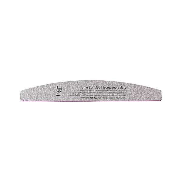 PEGGYSAGE Peggy Sage Lima Double Face Lavabile Mezzaluna Zebra 100/180 - MegaPrezzo