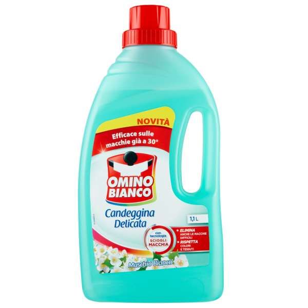 OMINO BIANCO Omino Bianco Candeggina Delicata 1100ml - Muschio Bianco - MegaPrezzo