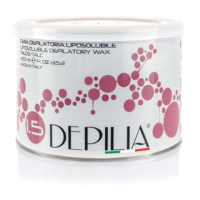 DEPILIA Depilia Cera Epilatoria Liposolubile 400ml - Talco - MegaPrezzo
