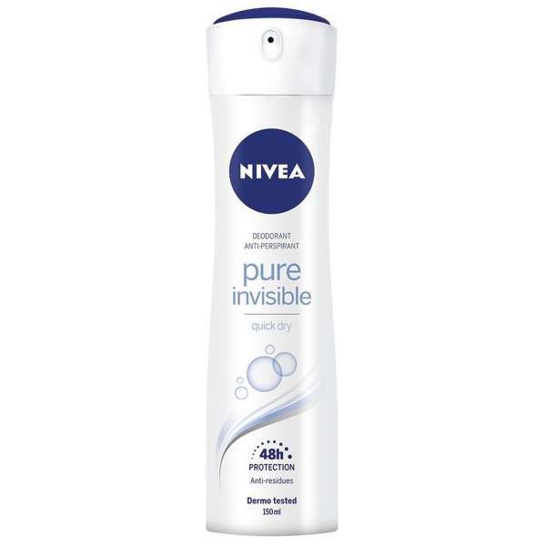 NIVEA Nivea Deodorante Spray Pure Invisible - 150ml - MegaPrezzo