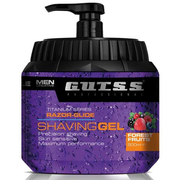 GUTSS Gutss Titanium Shaving Gel da Barba 500ml - Forest Fruits - MegaPrezzo
