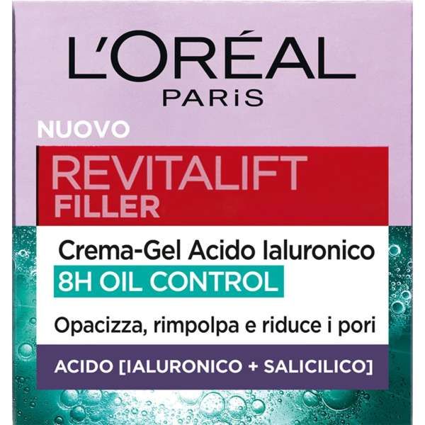 LOREAL PARIS Loreal Revitalift Filler Crema Gel 8H Oil Control - 50ml - MegaPrezzo