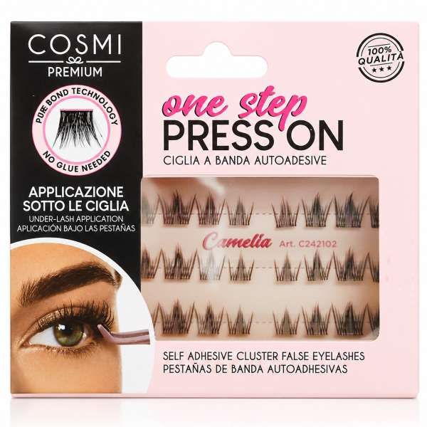 COSMI ITALIA Cosmi One Step Press On Ciglia Finte Autoadesive - Camelia - MegaPrezzo