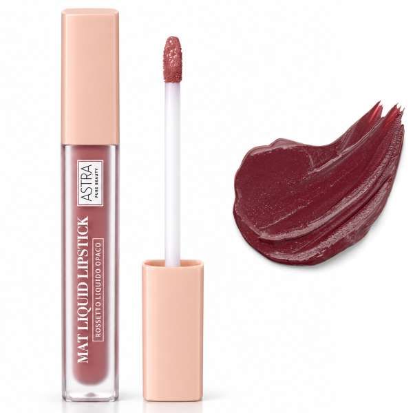 ASTRA MAKEUP Astra Pure Beauty Mat Liquid Lipstick Rossetto Liquido - 05 Merlot - MegaPrezzo
