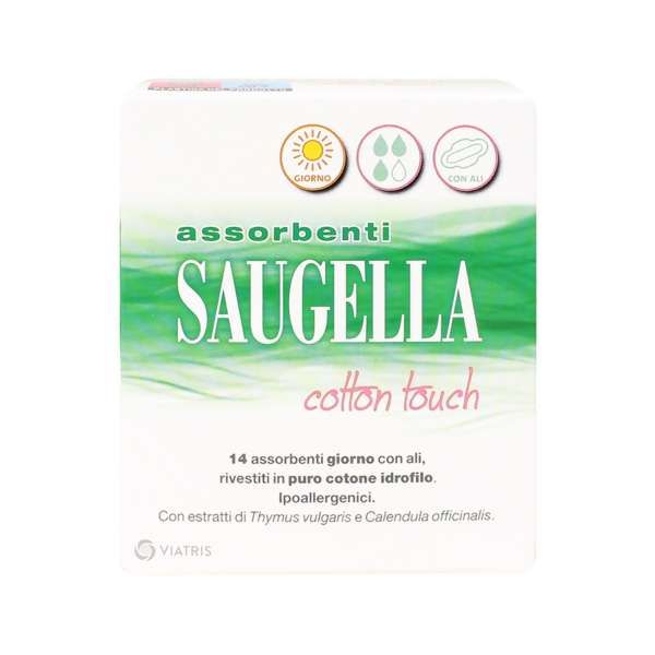 SAUGELLA Saugella Assorbenti Cotton Touch Giorno con Ali - 14pz - MegaPrezzo