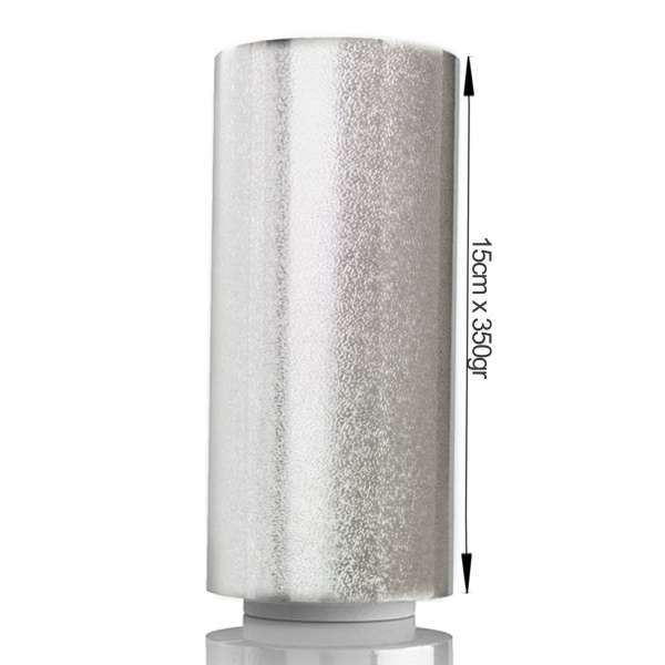 ROIAL Carta Stagnola Goffrata Argento 15cm - 350gr - MegaPrezzo