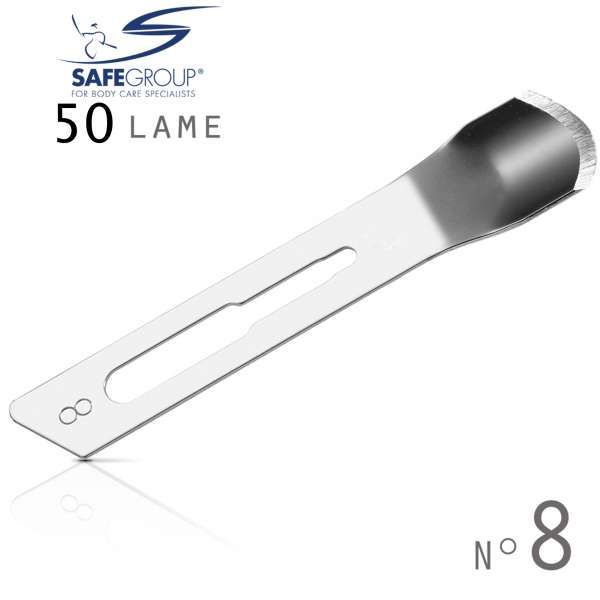SAFE Safe Lame Sgorbie Sterili 50pz - n.8 - MegaPrezzo