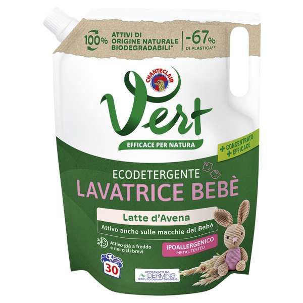 CHANTECLAIR Chanteclair Vert Detersivo 1200ml - Latte D'Avena - MegaPrezzo