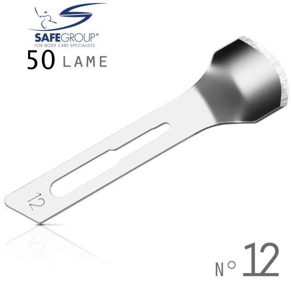 SAFE Safe Lame Sgorbie Sterili 50pz - n.12 - MegaPrezzo