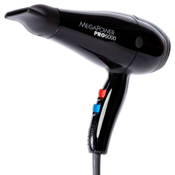 FKF FKF MegaPower PRO 6000 Asciugacapelli Phon Professionale - Nero - MegaPrezzo