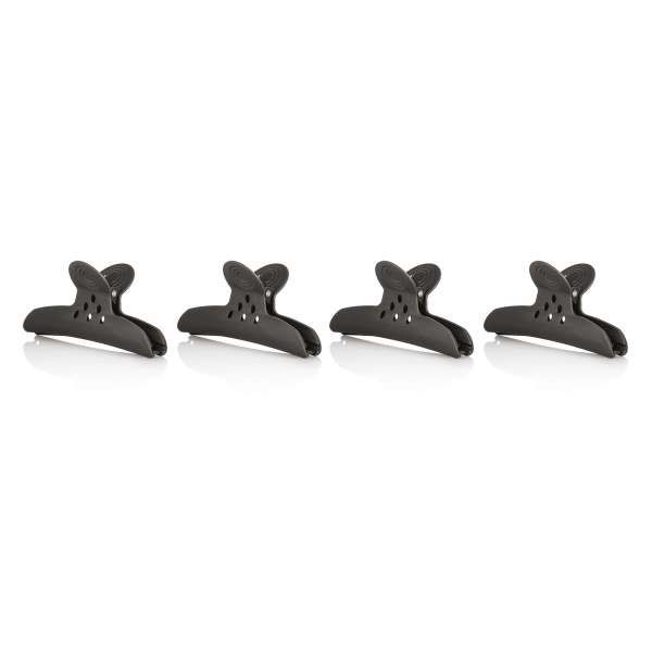 XANITALIA Clip Ferma Capelli in Plastica 4pz - Nero - MegaPrezzo