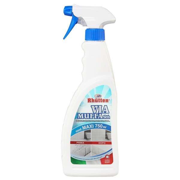 RHUTTEN Rhutten Via Muffa Igienizzante per Pareti - 750ml - MegaPrezzo